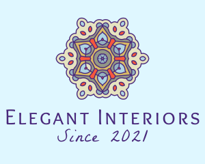 Mandala Yoga Decor  logo design