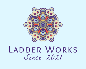 Mandala Yoga Decor  logo design