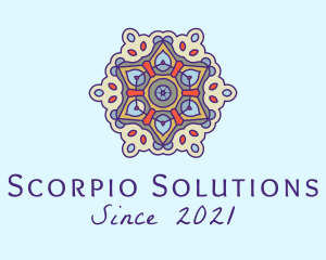 Mandala Yoga Decor  logo design