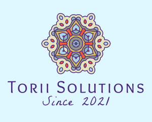 Mandala Yoga Decor  logo design