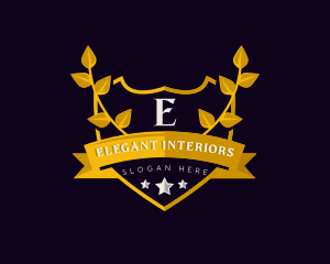 Elegant Crest Shield logo design