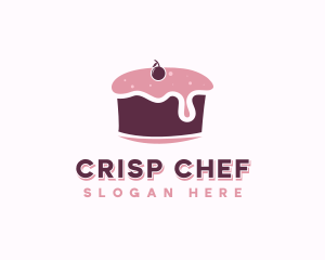 Cherry Dessert Cake logo design