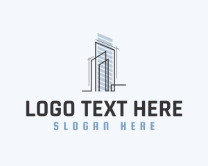 Engineer - Skyscraper Building Infrastructure logo design