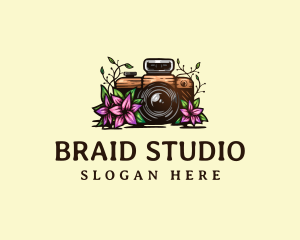 Floral Camera Studio logo design