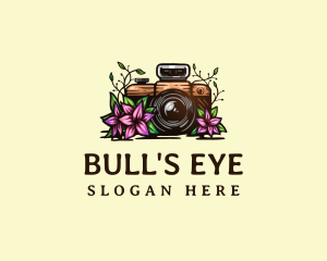 Floral Camera Studio logo design