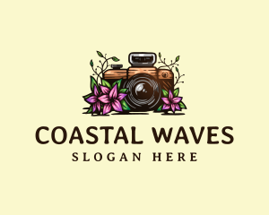 Floral Camera Studio logo design