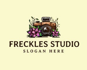 Floral Camera Studio logo design