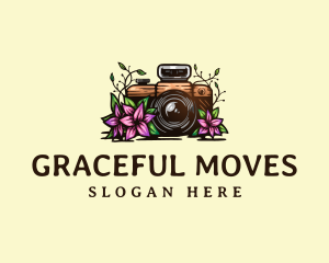 Floral Camera Studio logo design