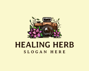 Floral Camera Studio logo design