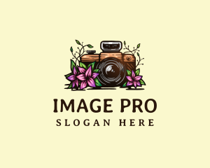 Floral Camera Studio logo design