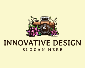 Floral Camera Studio logo design