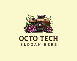 Floral Camera Studio logo design