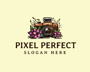 Floral Camera Studio logo design