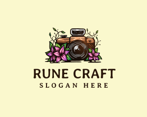 Floral Camera Studio logo design