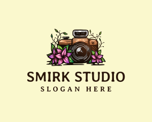 Floral Camera Studio logo design