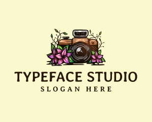 Floral Camera Studio logo design