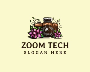 Floral Camera Studio logo design