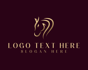 Mustang - Luxury Equine Horse logo design