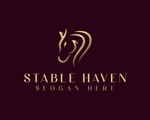 Luxury Equine Horse logo design