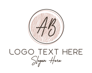 Diy - Beauty Fashion Letter Circle logo design