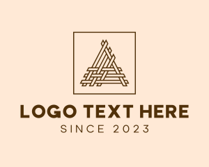 Interwoven - Woven Textile Fabric logo design