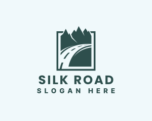 Travel Road Mountains logo design