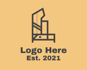 Upholstery - Modern Storage Unit logo design