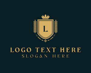 Wedding - Crown Shield Royalty logo design