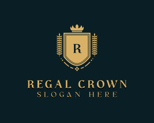 Crown Shield Royalty logo design