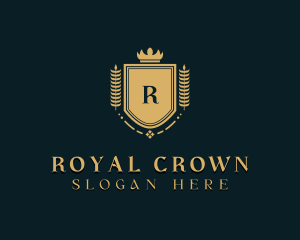 Crown Shield Royalty logo design