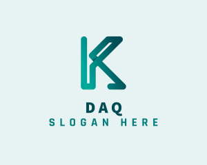 Generic Modern Business Letter K Logo