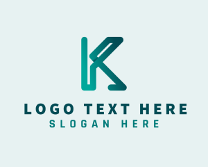 Advisory - Generic Modern Business Letter K logo design
