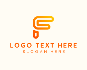 Financial - Gradient Modern Letter F logo design