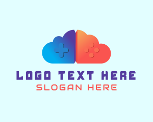 Cloud Storage - Cloud Controller Joypad logo design