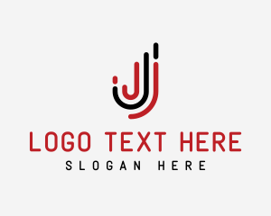 Connection - Modern Studio Letter J logo design