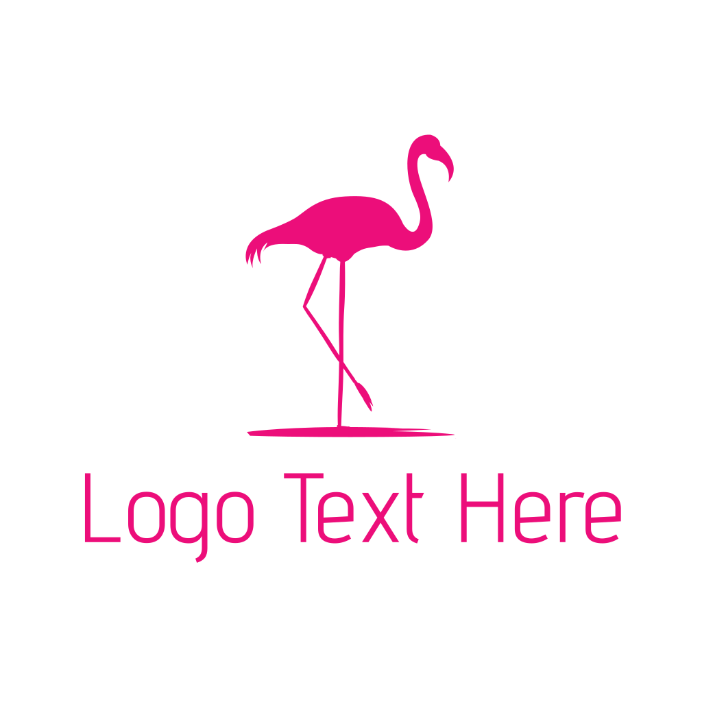 Pink Flamingo Silhouette Logo | BrandCrowd Logo Maker