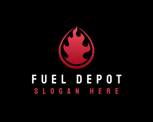 Gas - Diesel Gas Fire logo design