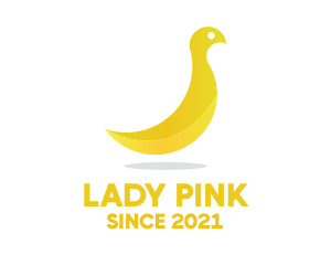 Yellow Banana Bird logo design