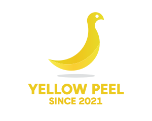 Banana - Yellow Banana Bird logo design