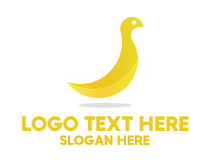 Yellow Banana Bird Logo