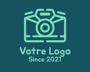 Agency - Green Monoline Camera logo design