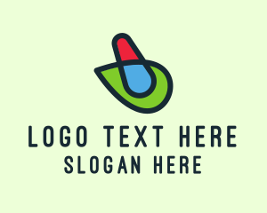 Stroke - Leaf Mortar Pestle logo design