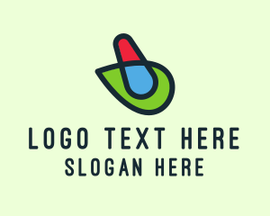 Colorful - Leaf Mortar Pestle logo design