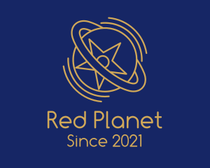 Gold Star Planet  logo design