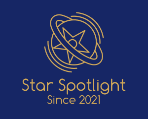 Gold Star Planet  logo design