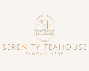 Organic Kombucha Jar logo design