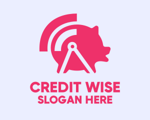 Credit - Pink Wifi Pig logo design