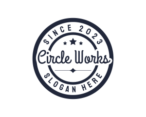 Round - Stylish Round Script logo design