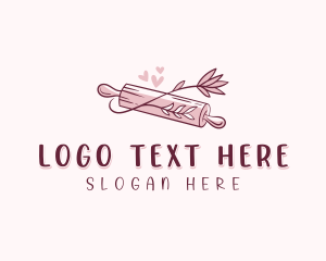 Leaf - Baker Rolling Pin logo design