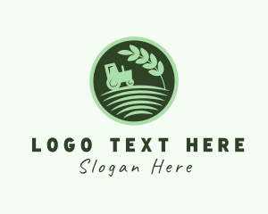 Hill - Agri Farm Tractor logo design